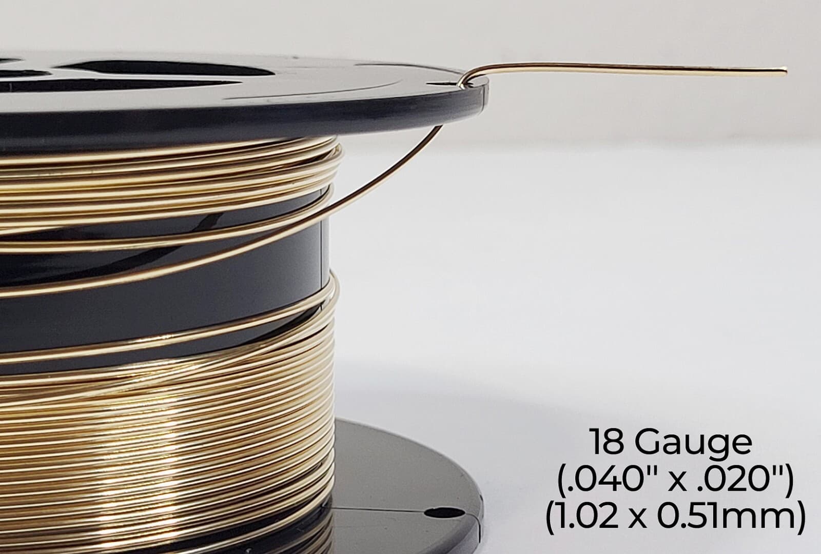 14/20 Yellow Gold-Filled Wire | Half Round | Half Hard | 10-24 Gauge | 1-10 ft 6