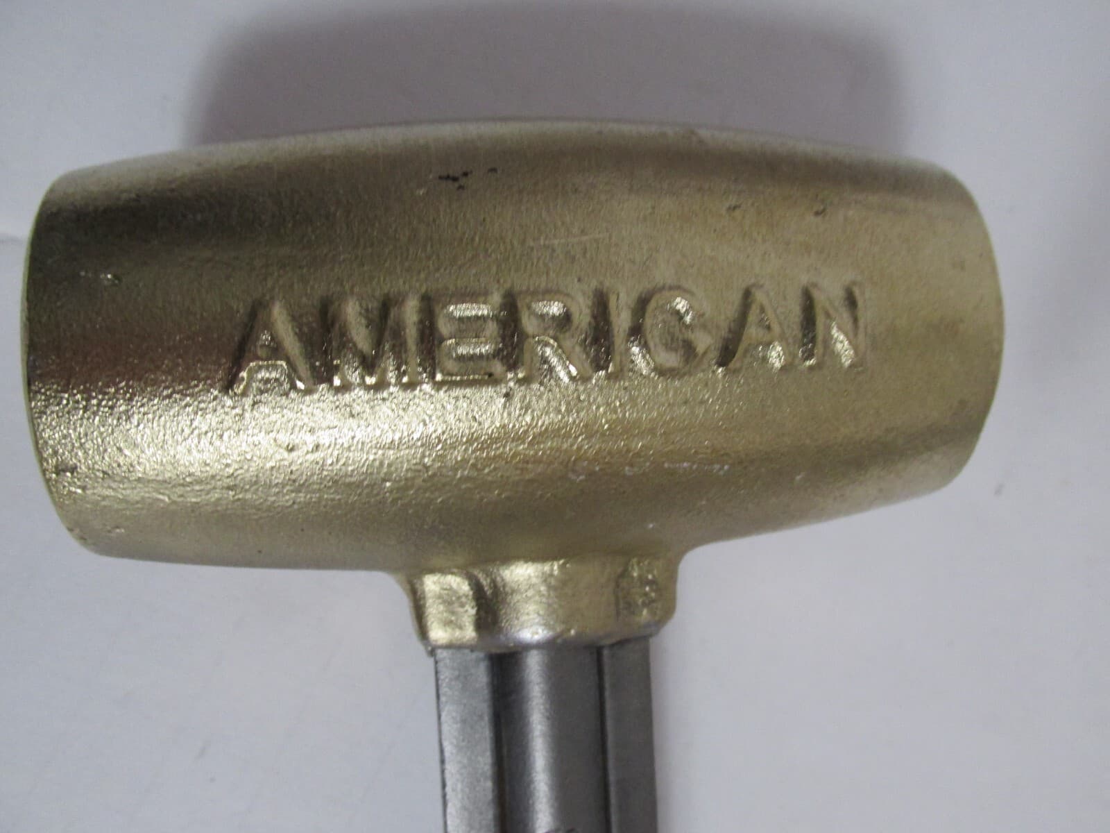 New American Hammer 4" Brass Alloy Non-Marring Head 5 lb. Mallet Aluminum Handle 3