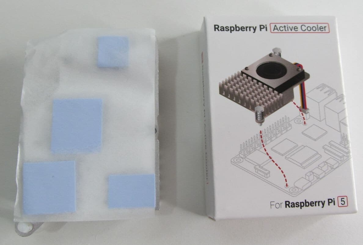 NEW OFFICIAL RASPBERRY SC1148 PI 5 ACTIVE COOLER ALUMINUM HEATSINK COOLING FAN 2