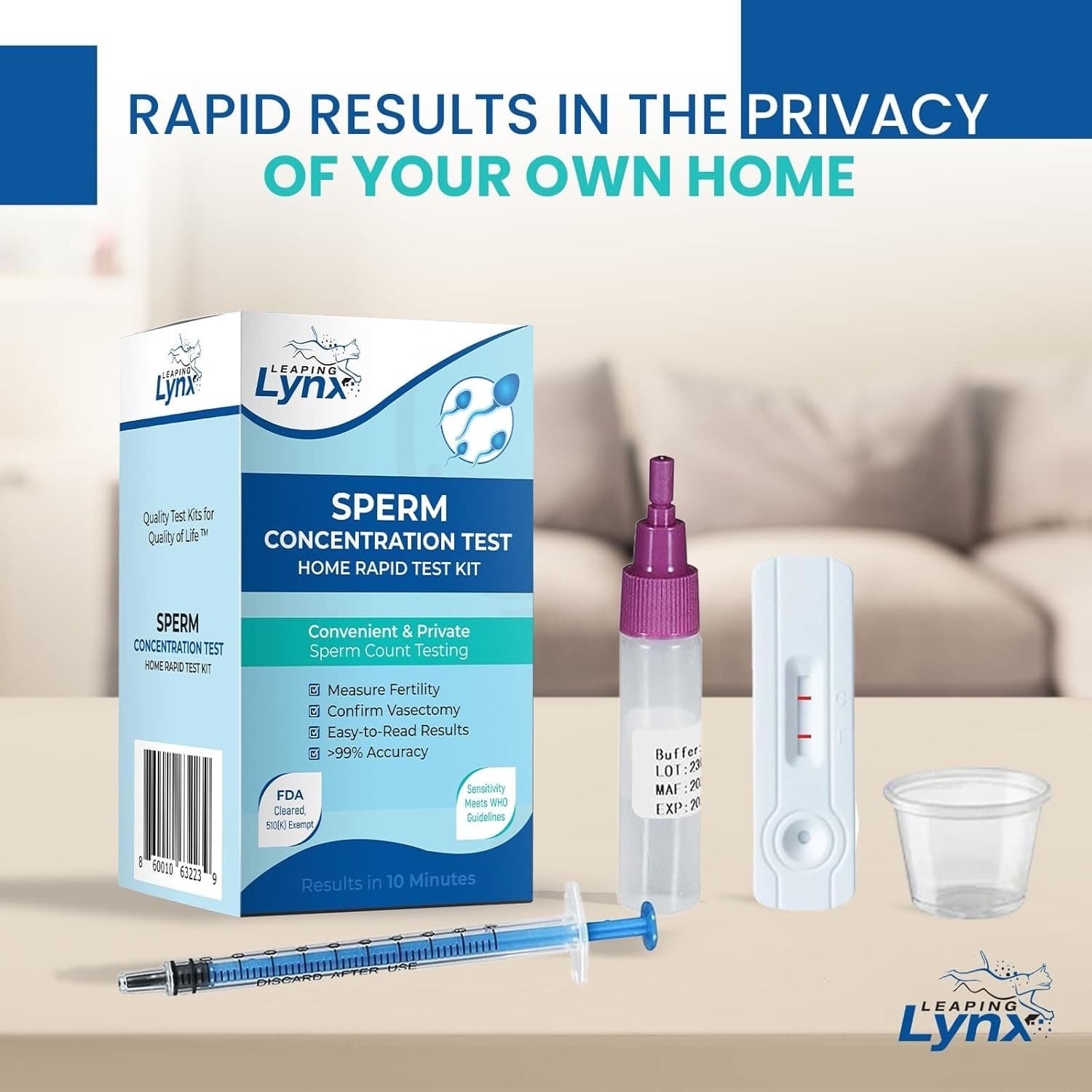 Fertility  Kit for Men – Sperm Count Home  Kit for Male Fertility – at-Home S... 3