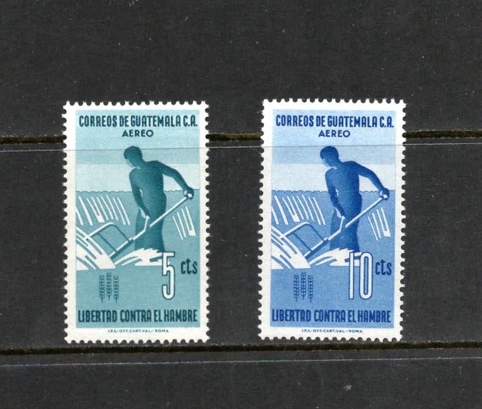 S6010  Guatemala   1963   F.A.O.   Freedom from Hunger   2v.   MNH