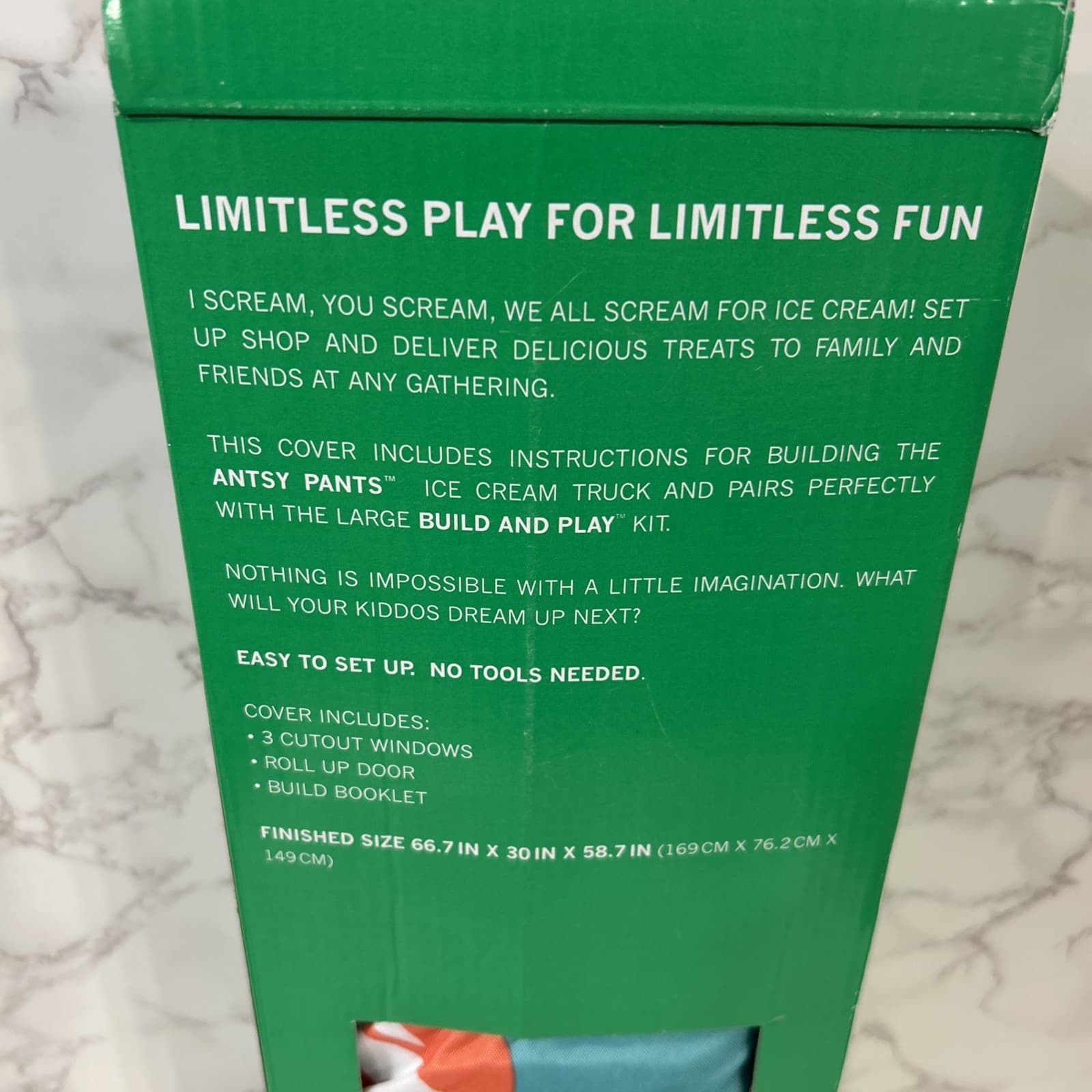 NEW! ANTSY PANTS Ice Cream Truck Cover for Large Build and Play Kit 5