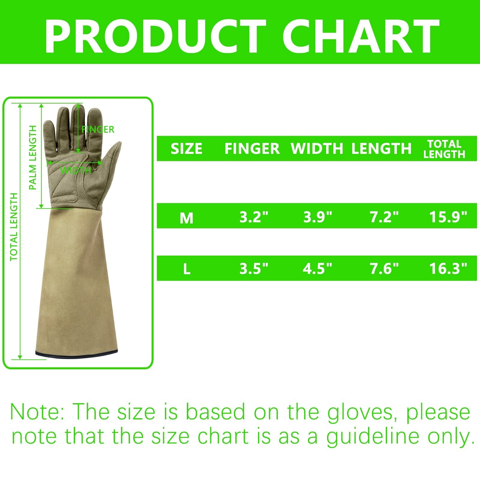 Yionaiyi Professional Rose Pruning Thorn Proof Gardening Gloves with Long For... 6
