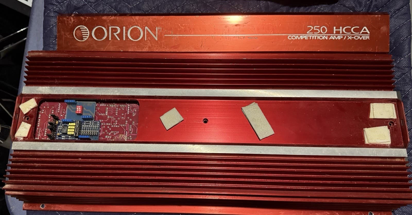 Vintage Orion HCCA 250 High Current Competition Amp w/X-over OG Cheater Amp 5