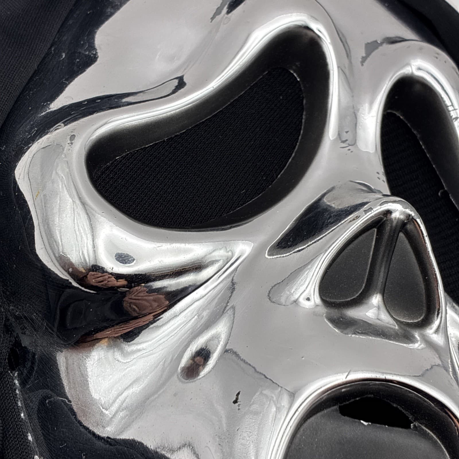 Scream Adult Mask Ghost Face Chrome Silver Spirit Brand Costume Halloween Mask 3