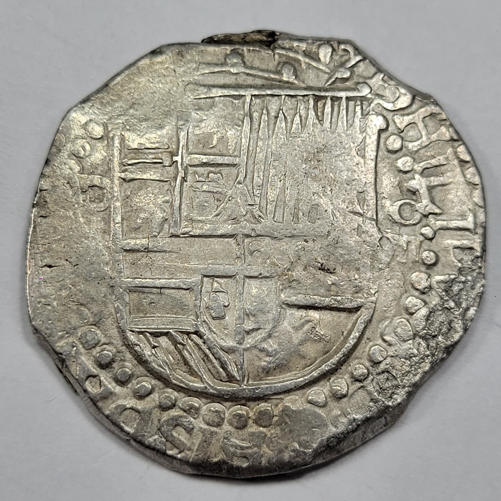 1590-1615 Cob 8 Reales Potosi Bolivia Assayer R Nice Choice AU Scarce *K646