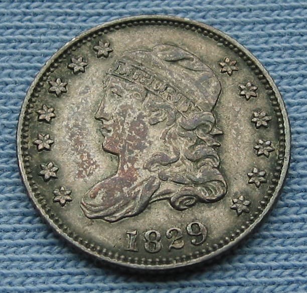 1829 Capped Bust Half Dime - great details, dark tone  (H10C 5C) 2