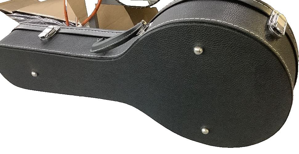 Glarry Hardshell Microgroove Carry Case Artificial Leather for A Style Mandolin 5