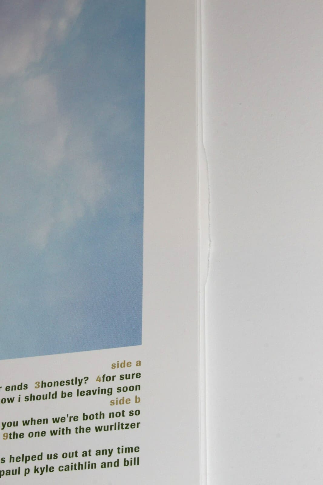 AMERICAN FOOTBALL SIGNED 1999 VINYL RECORD ALBUM LP BECKETT COA MIKE KINSELLA X3 4