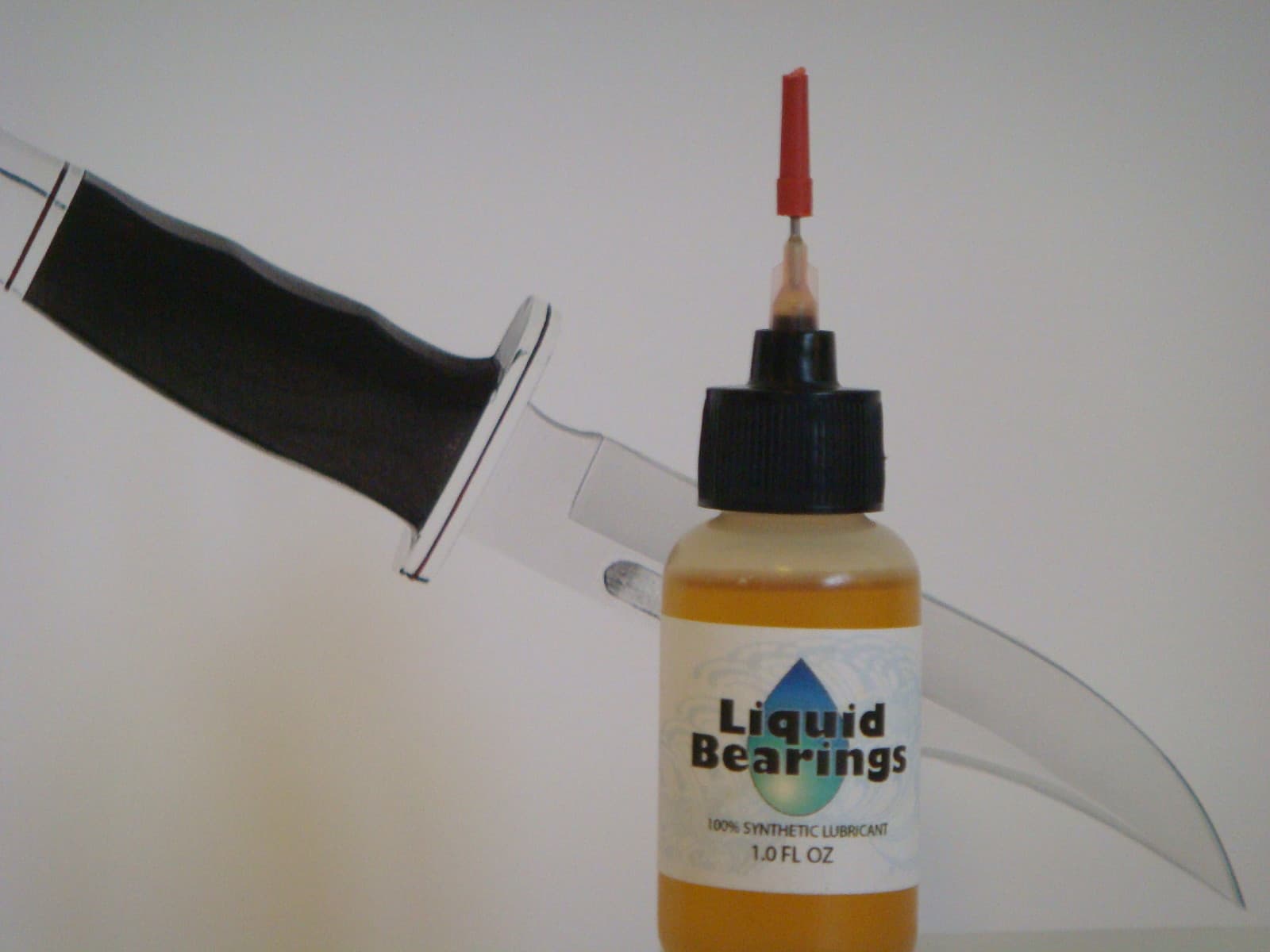 Liquid Bearings, 100%-synthetic LUBRICANT for vintage knives, includes 2 needles 3