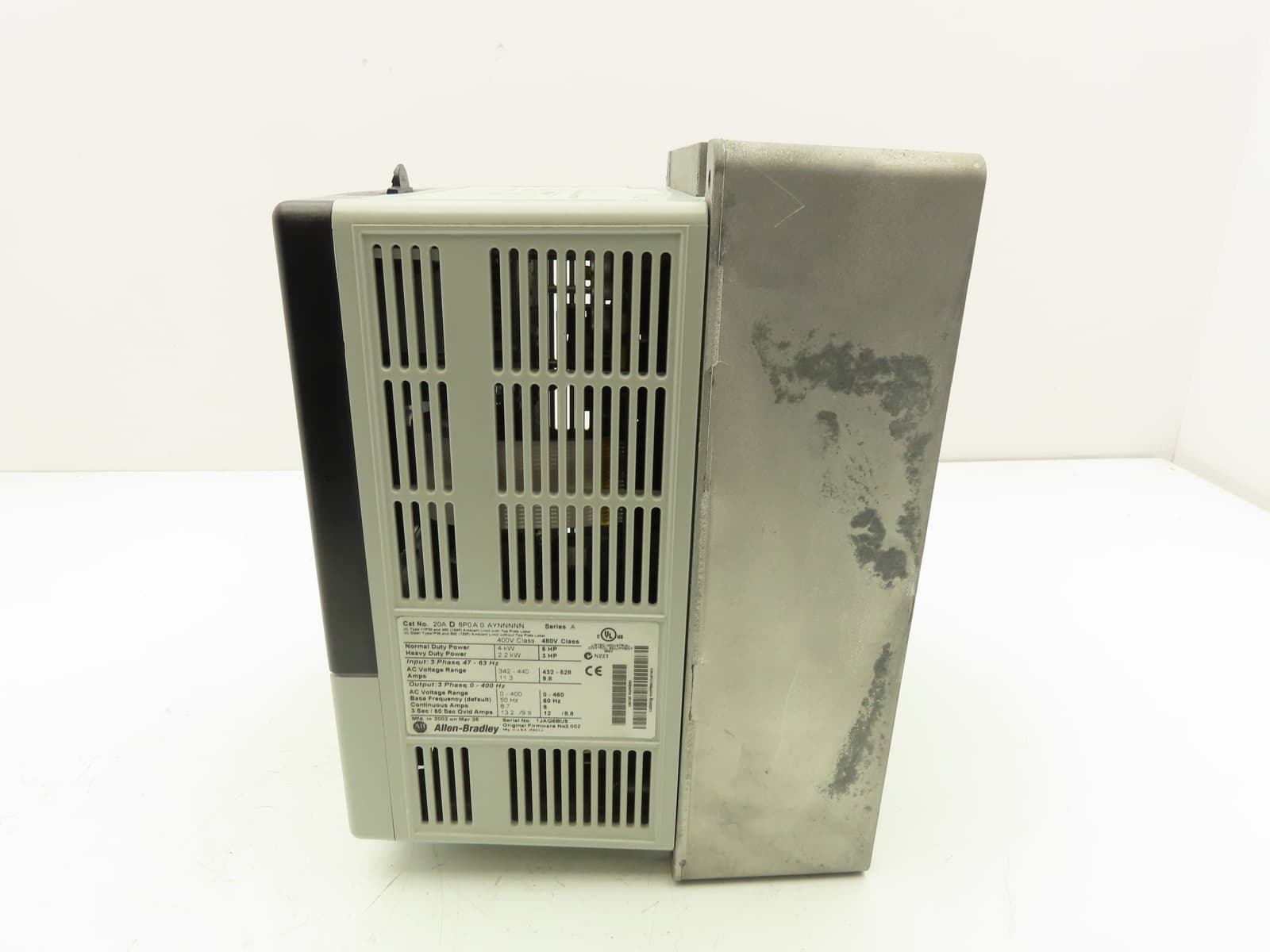 Allen Bradley 20AD8P0A0AYNNNNN PowerFlex 70 Variable AC Drive VFD 5Hp 480V 3PH 5