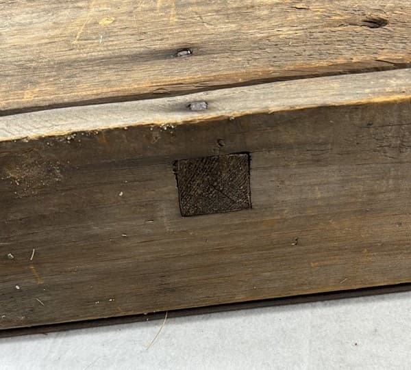 antique snow sled scoot hand made 42 in steel runners natural 19th c original 4