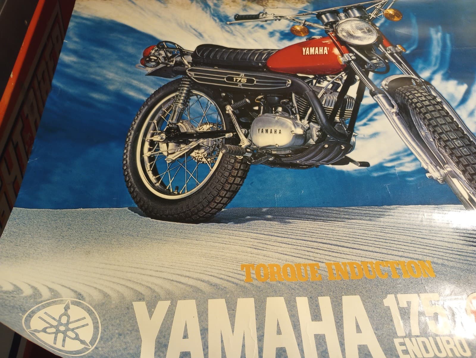  Yamaha CT2  Vintage Poster From The 70's. Yamaha 175cc Enduro CT2 Poster NOS 3