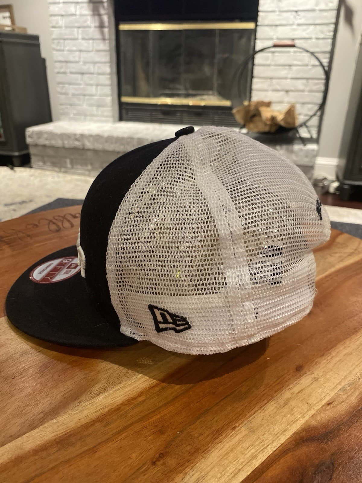 Bauer New Era 9FIFTY Snapback Hat – Black & White Mesh Hockey Cap 4