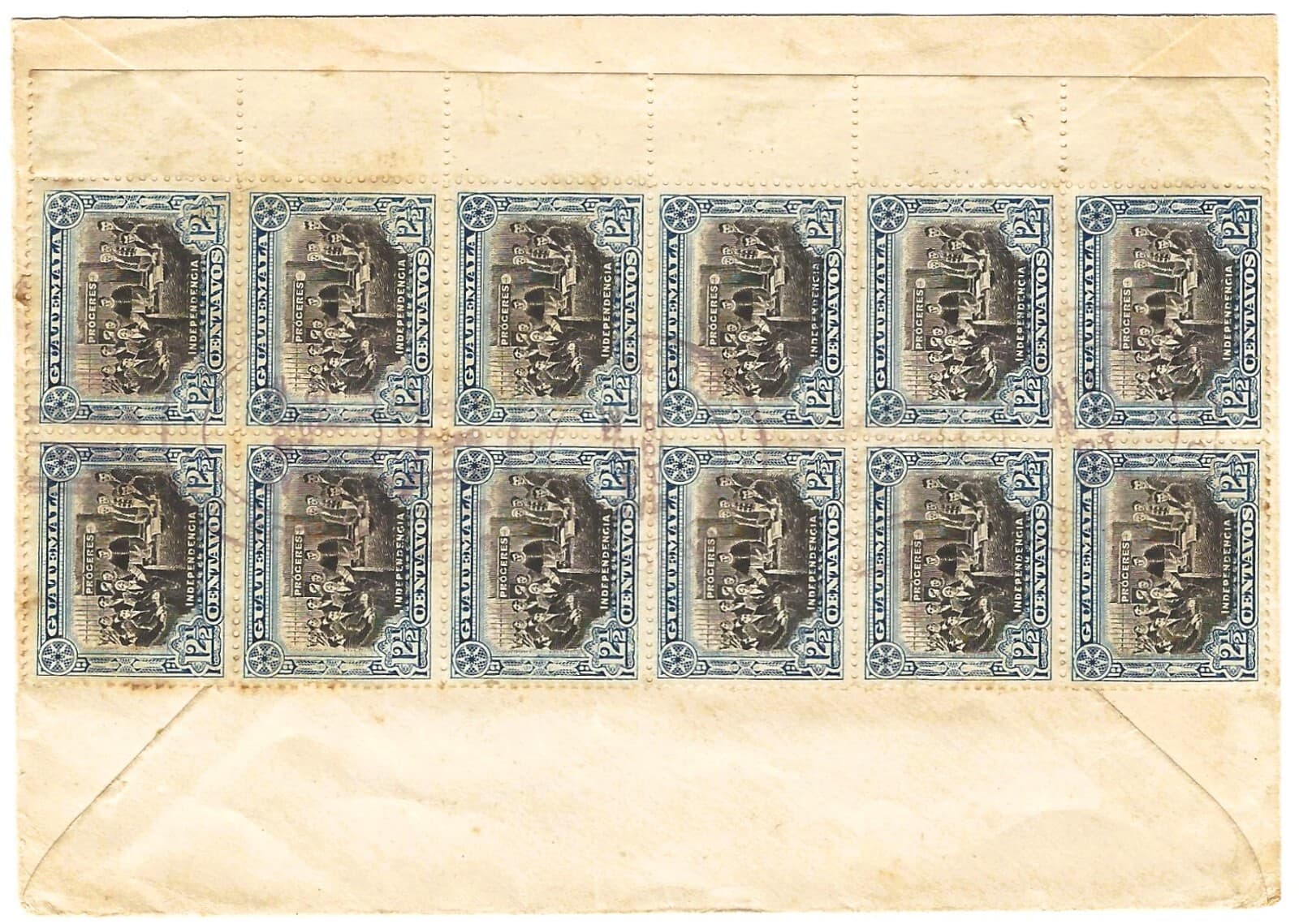 GUATEMALA 1919  COVER WITH WATERLOWS AND U.S. CENSOR   3 SCANS 2