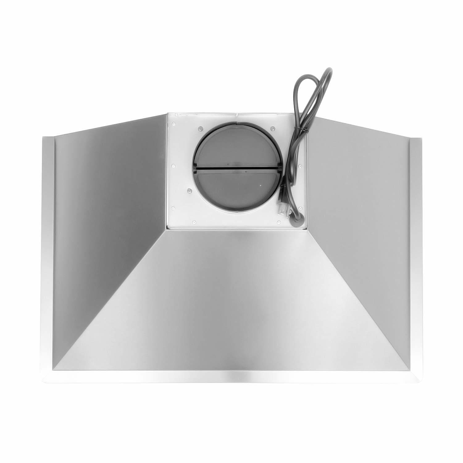 30 INCH WALL MOUNT VENT HOOD (OPEN BOX) STAINLESS STEEL, PERMANENT FILTERS, LED 4