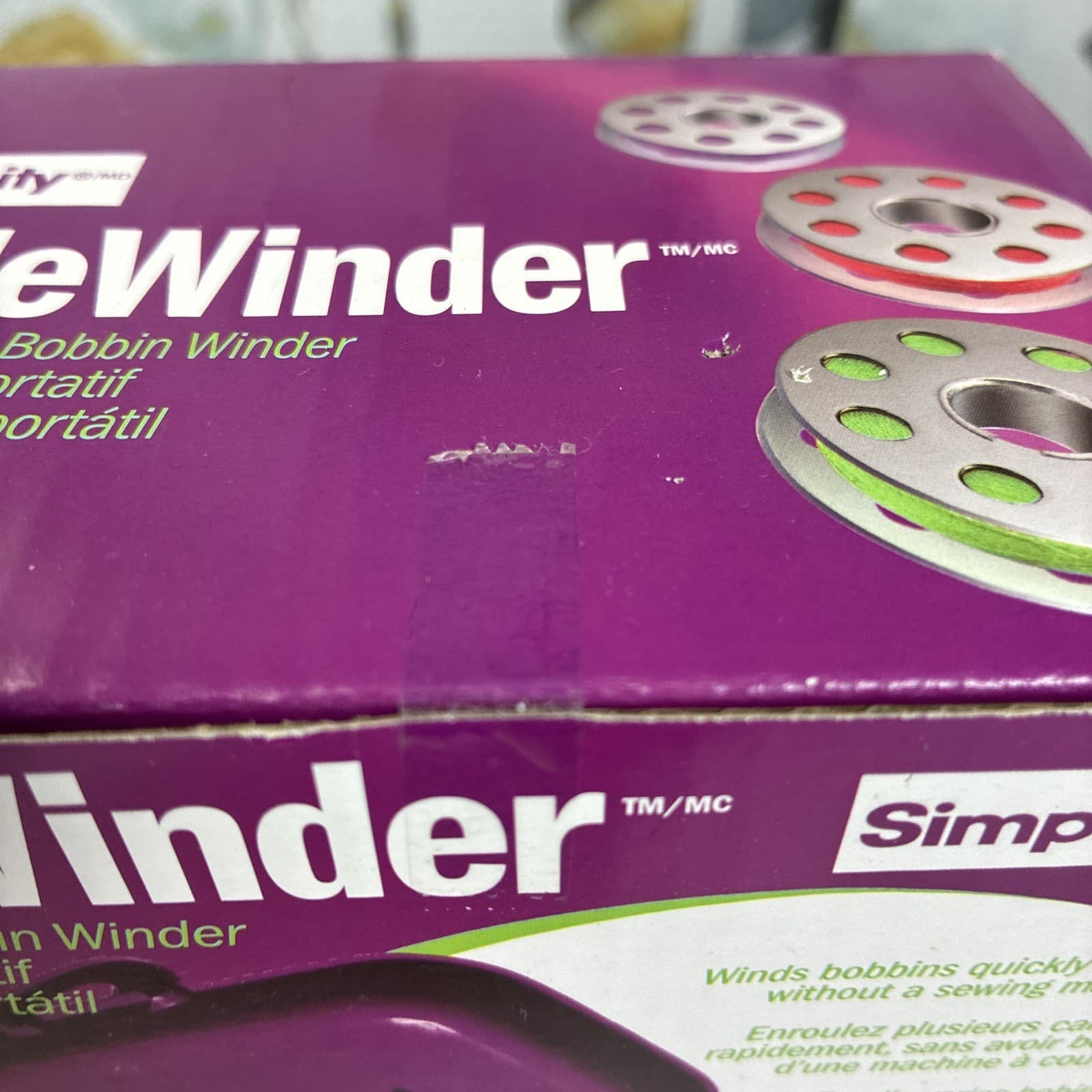 SIMPLICITY Sidewinder  Portable Bobbin Winder   3