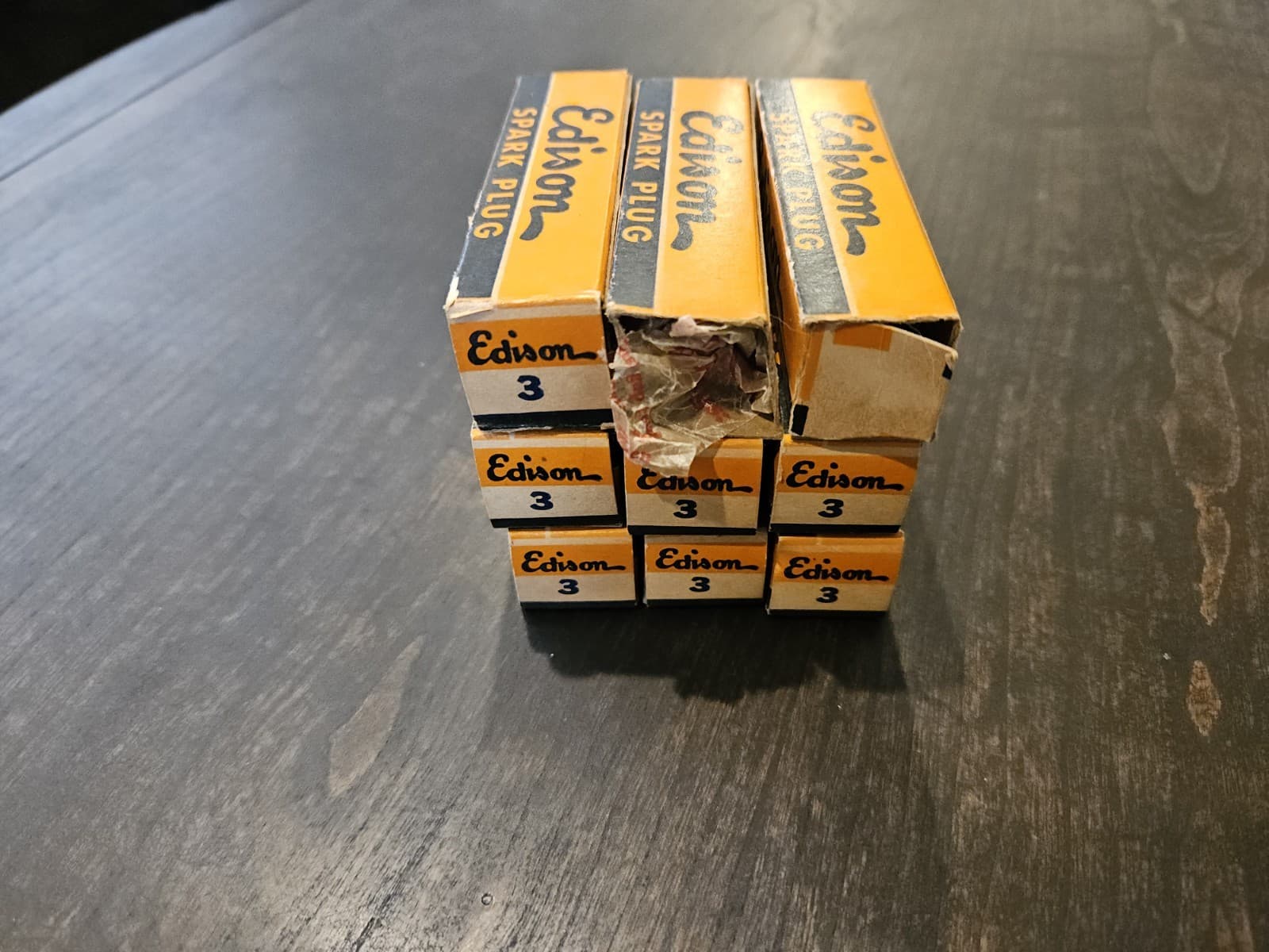 9 VINTAGE EDISON ALBANITE INSULATED #3 SPARK PULGS 3