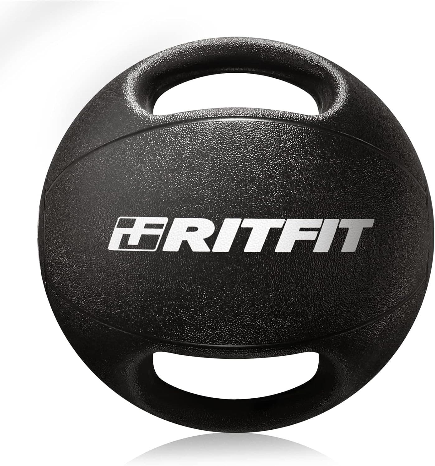 RitFit 16 Pound Weighted Medicine Ball with Handles Exercise Balance Training