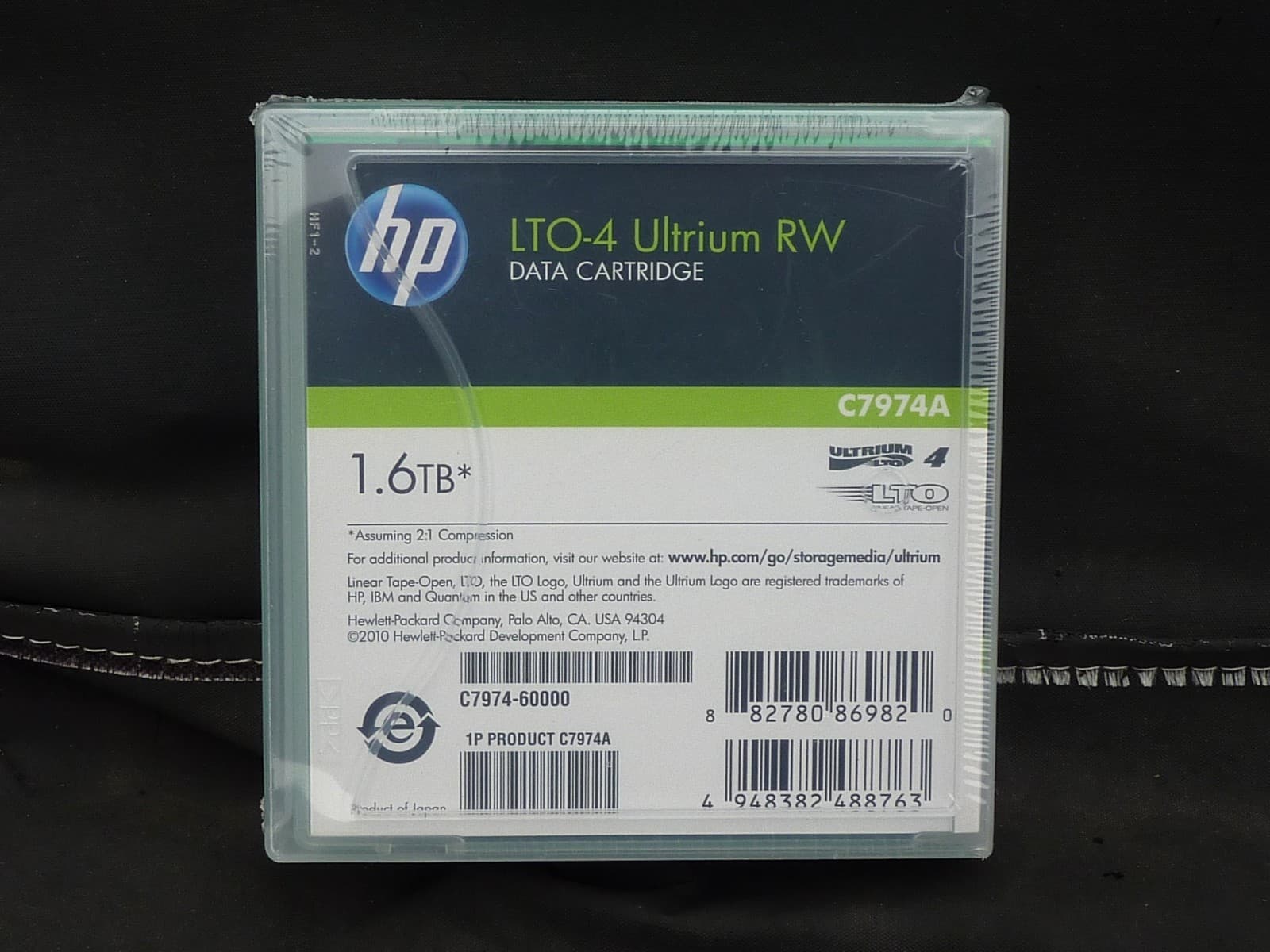 HP LTO-4 Ultrium RW Data Cartridge Tape 1.6TB C7974A New Sealed 2