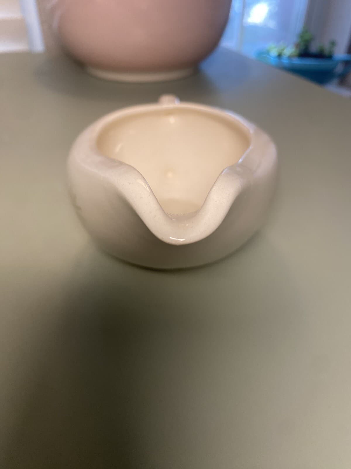 Vtg Scio Pottery Starlite Creamer And 6 Desert Bowls Gold Atomic Stars Snowflake 3