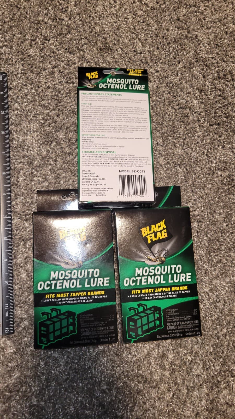 3Pack Black Flag Mosquito Octenol Lures - Model BZ-OCT1 NEW 2