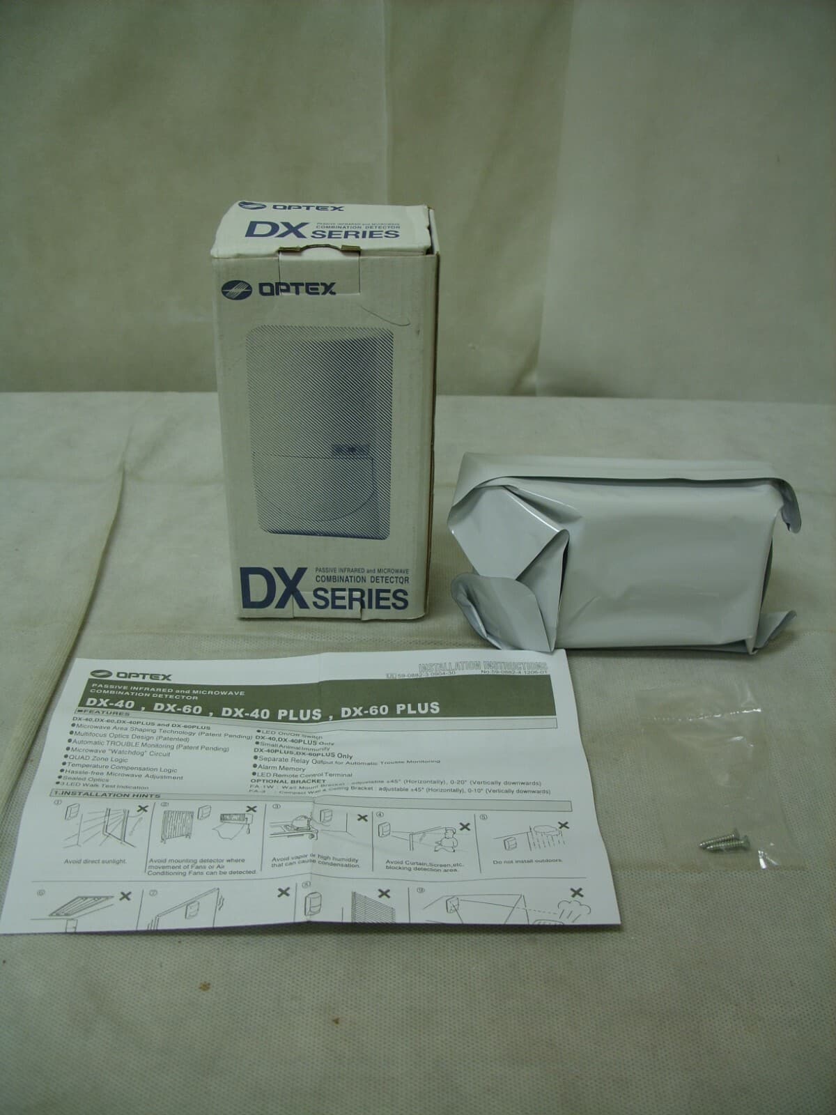 Optex - DX Series 60Ft Passive IR & Microwave Infrared Wired Motion Sensor DX-60