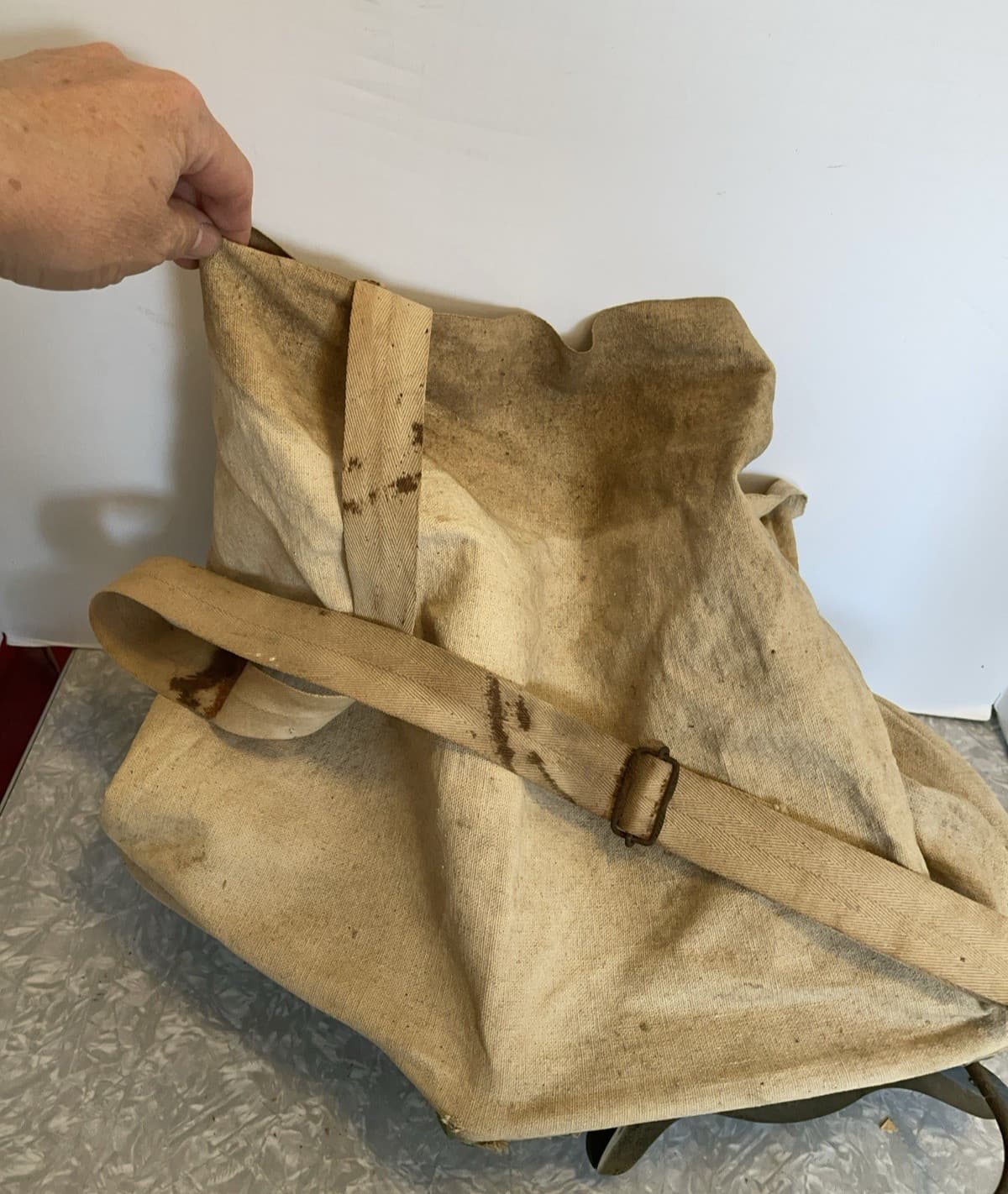 ATQ PRIMITIVE SEED SPREADER CANVAS SACK 3-GEAR SEED SOWER GREEN FARM HAND CRANK 5