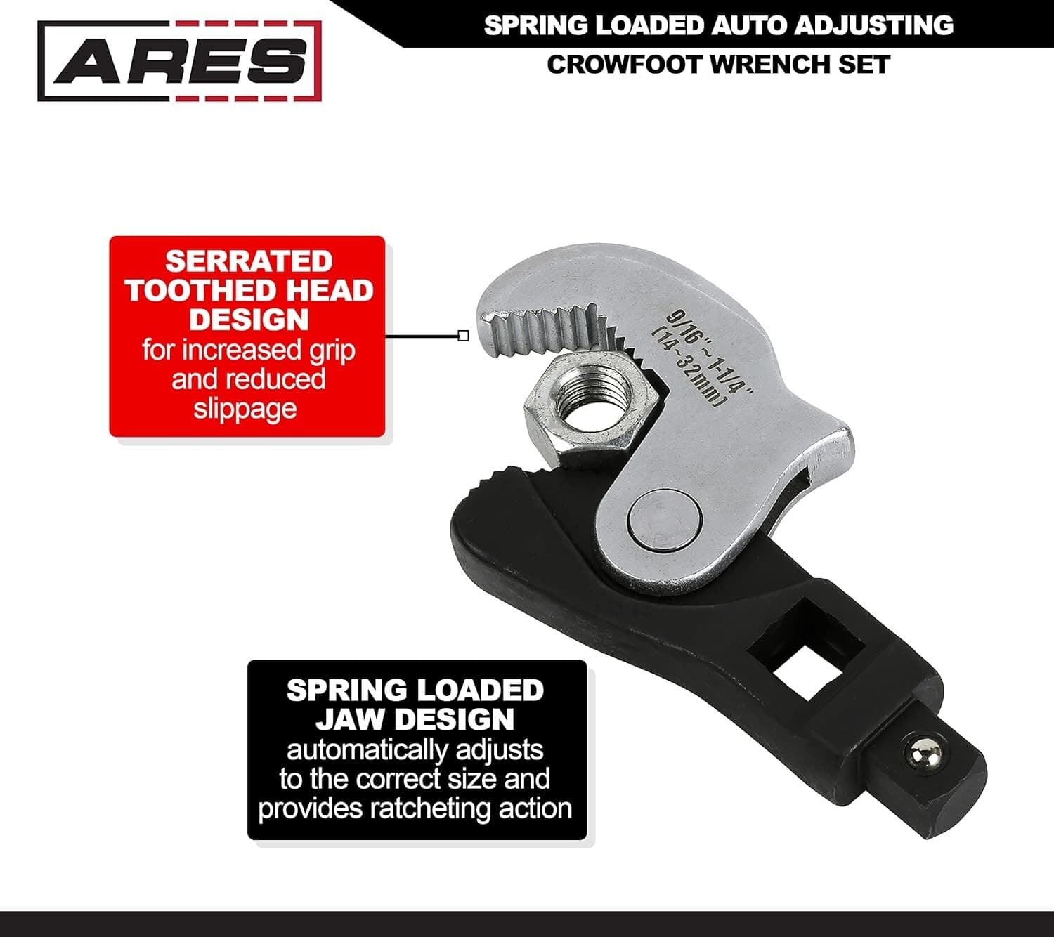 3Pc Auto Adjusting Crowfoot Wrench Set for Replace Oxygen Sensor Wheel Alignment 2