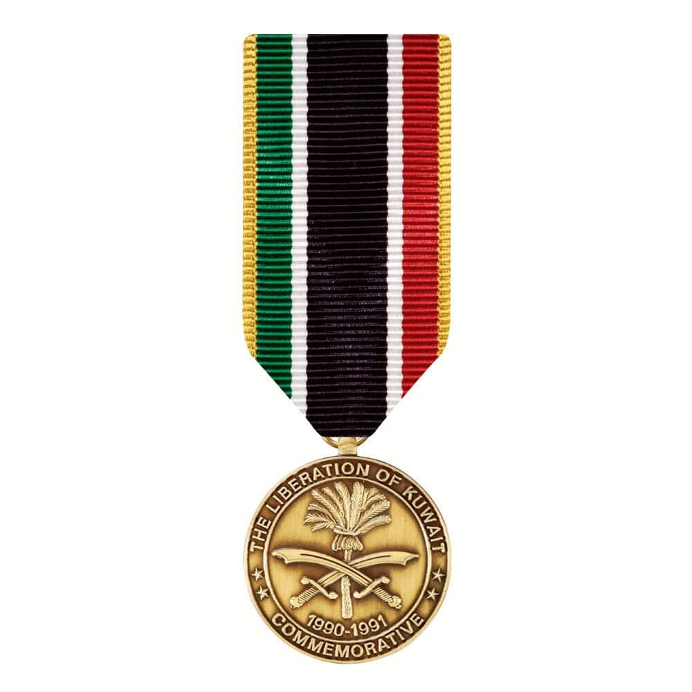 Liberation Of Kuwait Commemorative Medal Miniature