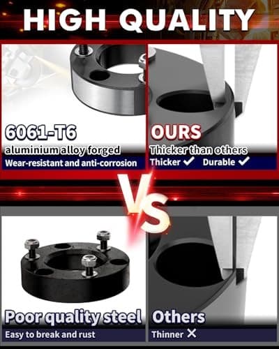  leveling Kit 2.5'' for F150, 2.5 inch Front Strut Spacers Leveling Lift Kits  6