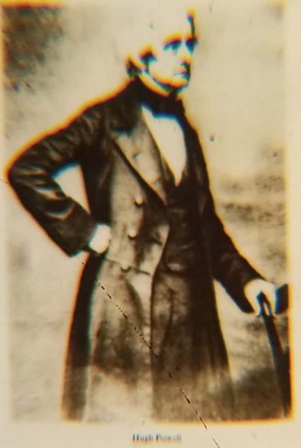 Portrait of Hugh Powell Microphotograph Microscope Slide