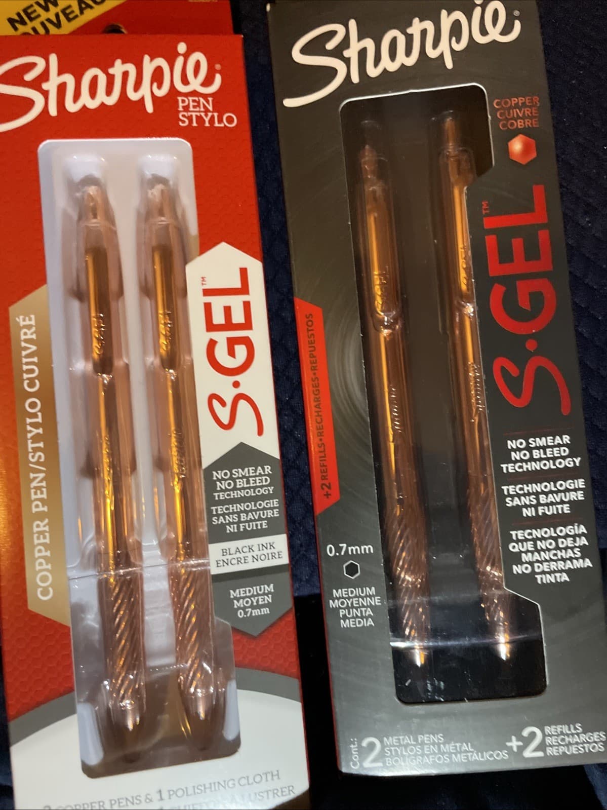 2x  2 Sharpie S Gel Copper Pens 2