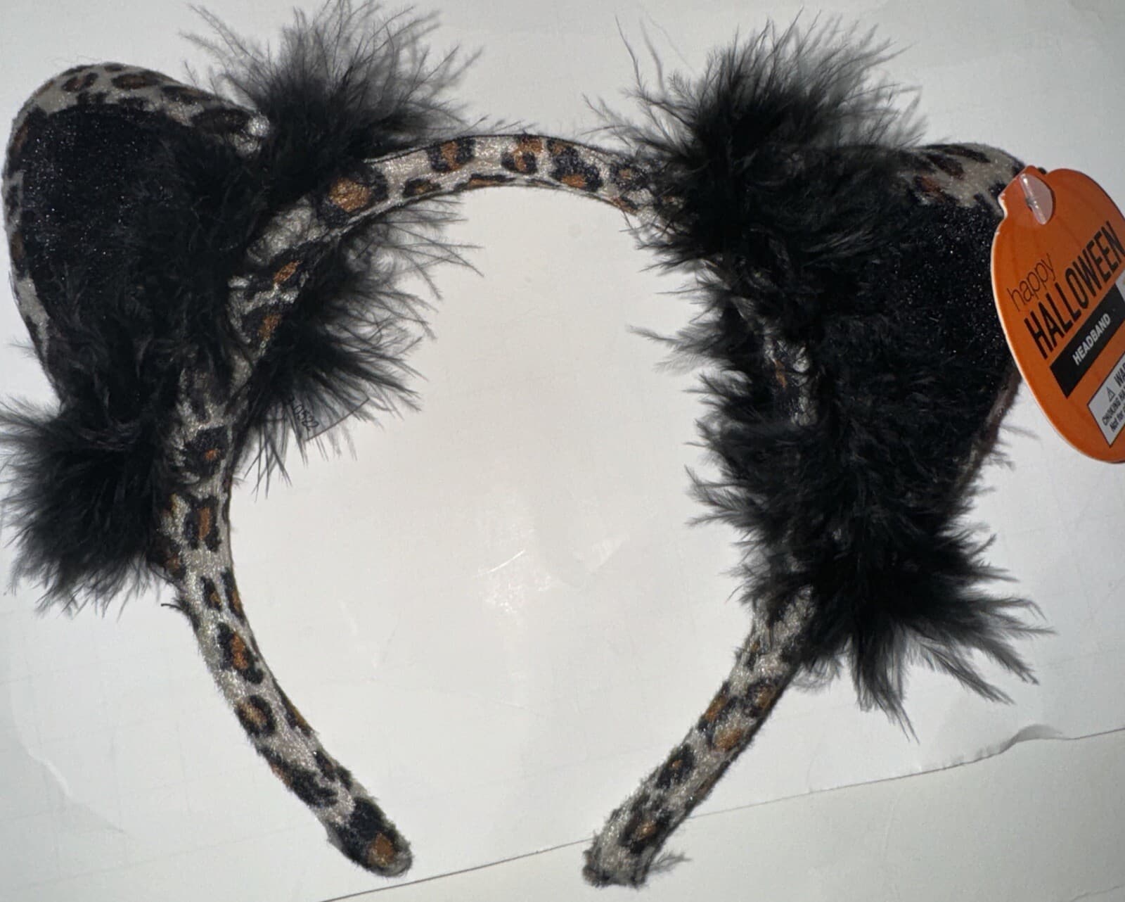 Leopard Animal Print Cat Ears Headband Leopard Headband Halloween Costume 2