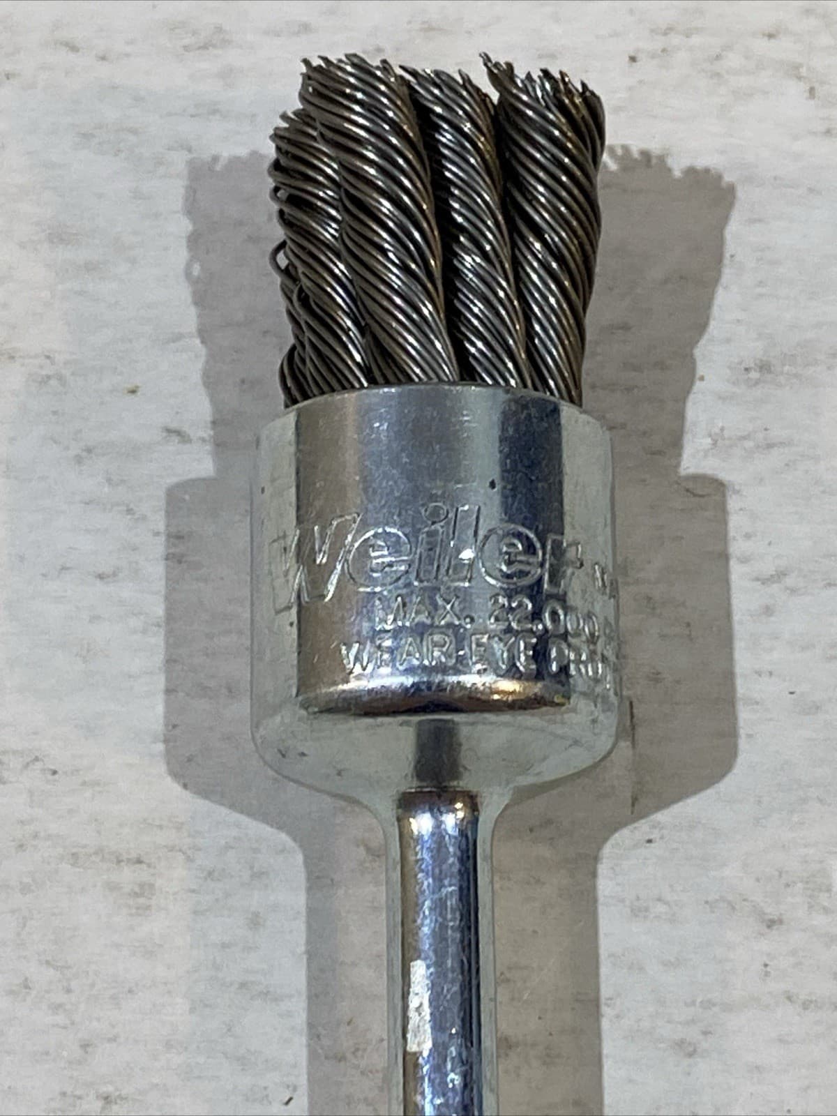 6 WEILER 90192 Crs Knot Wire End Brush,Steel,3/4 In. 4F709 1/4" Shank FREE SHIP! 6