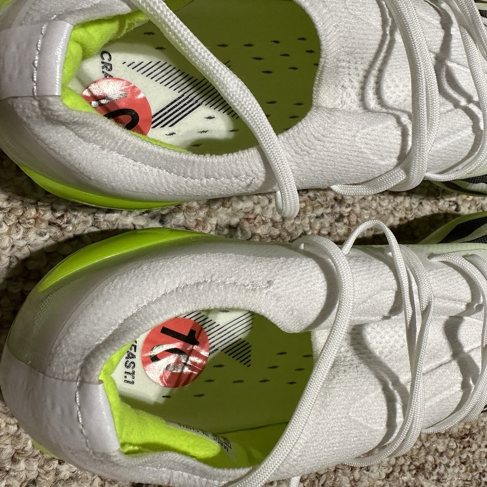 ADIDAS X CRAZYFAST.1 SG Soccer Cleats Mens 10 White Neon IE6626 New 6