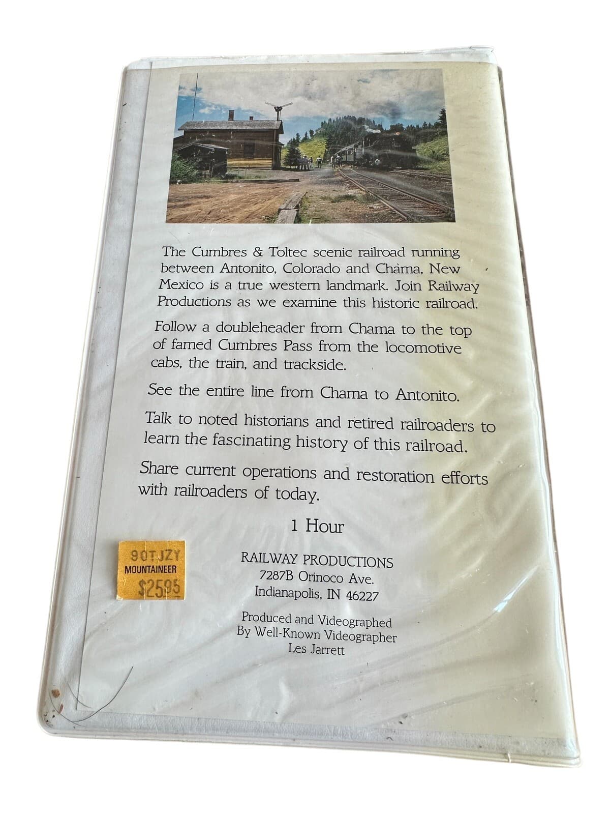 Cumbres! Toltec Scenic Railroad VHS With Insert Untested Indianapolis Indiana 2