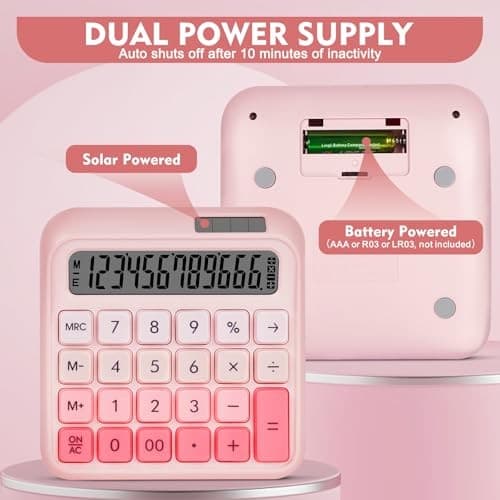 Mechanical Switch Calculator, Desktop Calculators Calculators Big Buttons, Pink 3