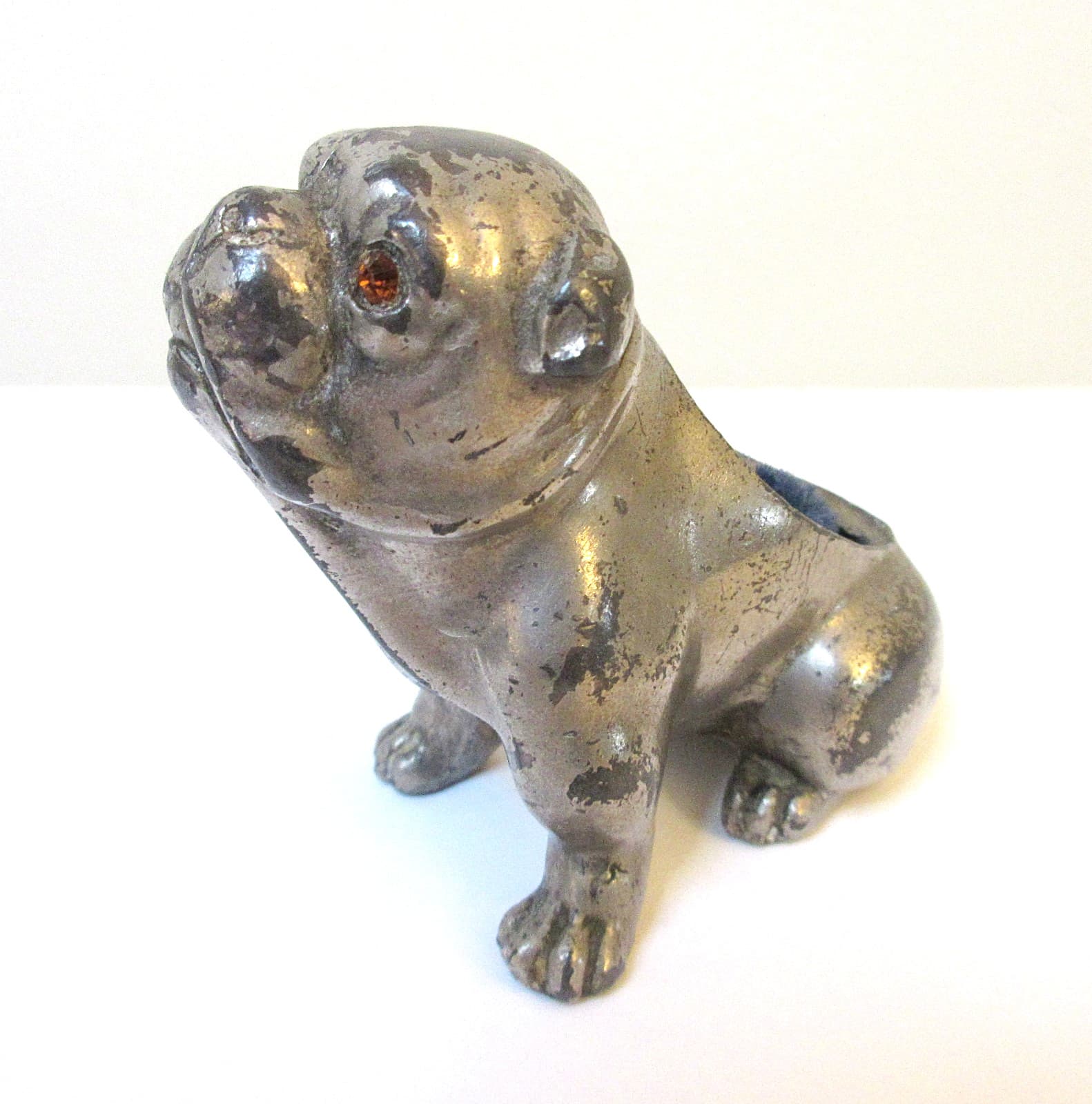 Antique Bulldog Pin Cushion Germany 3