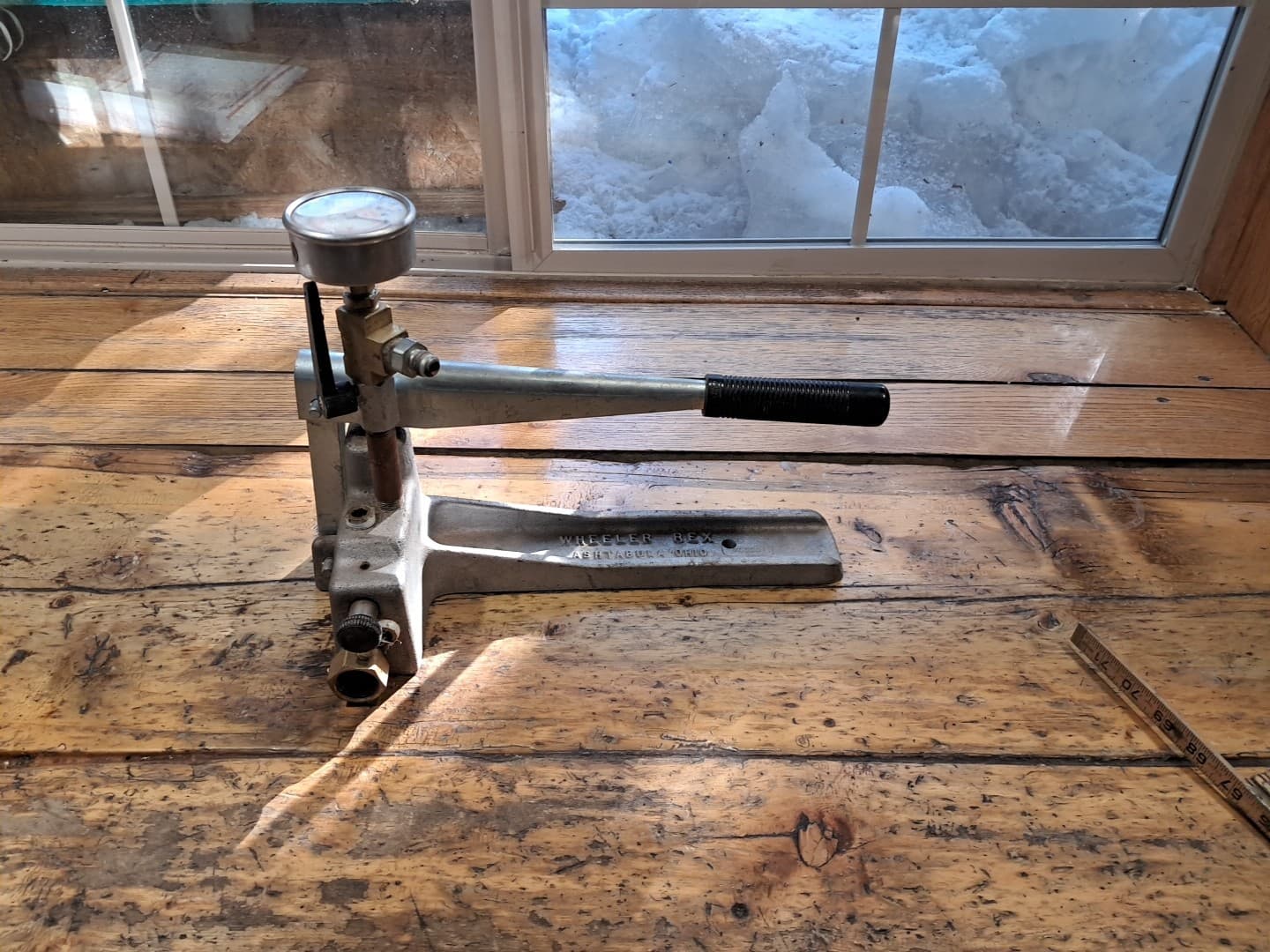 Wheeler Rex Hand Operated Hydrostatic Test Pump 600 PSI Os181