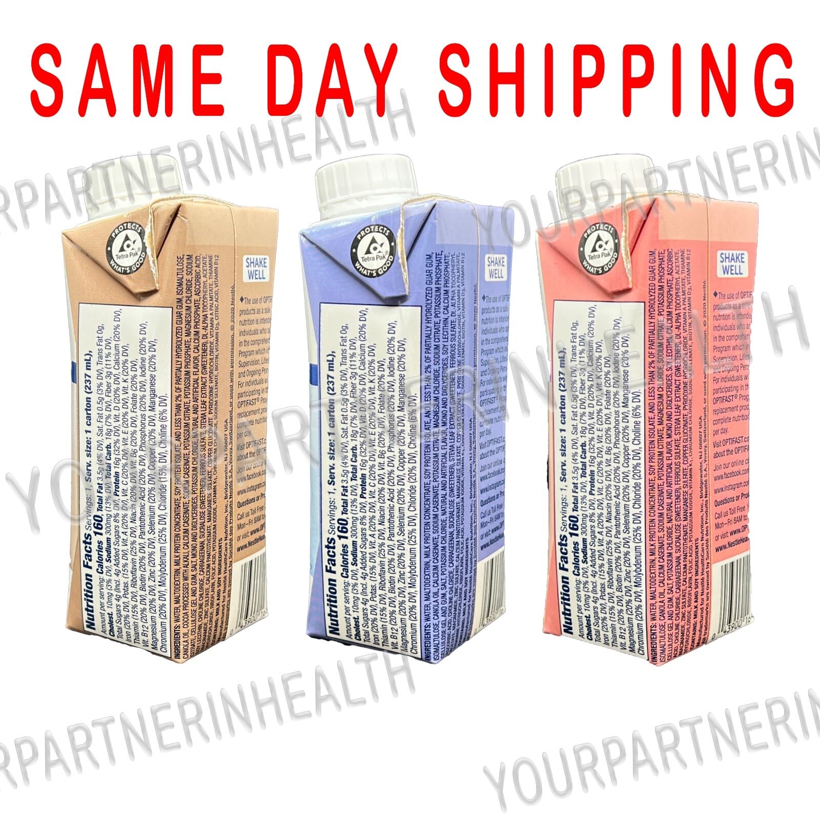 OPTIFAST® 800 READY-TO-DRINK SHAKES | COMBO FLAVOR  | GREAT EXPIRATION 2