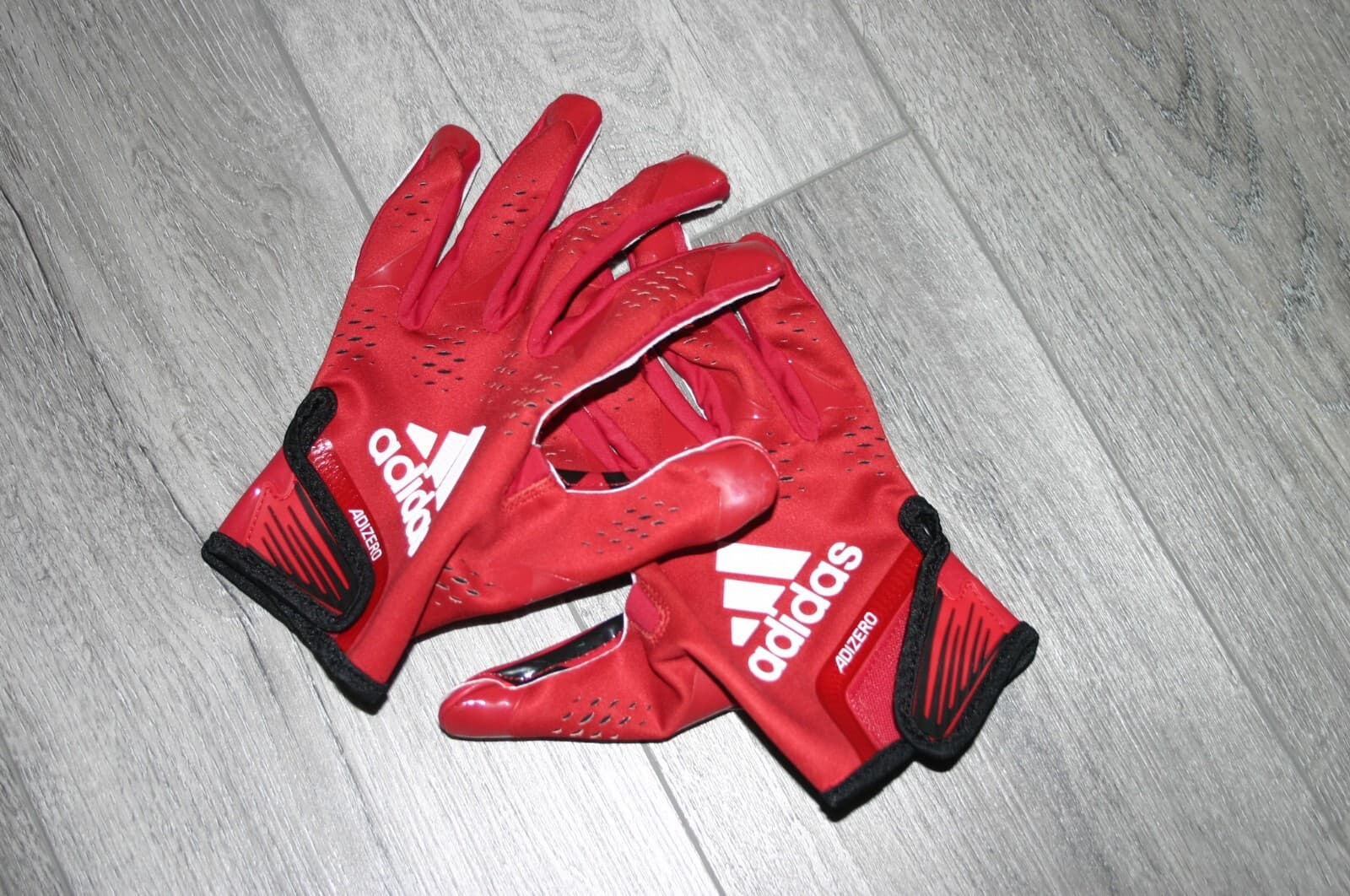 Louisville Cardinals Adidas Football Red Game Used Gloves XL 2