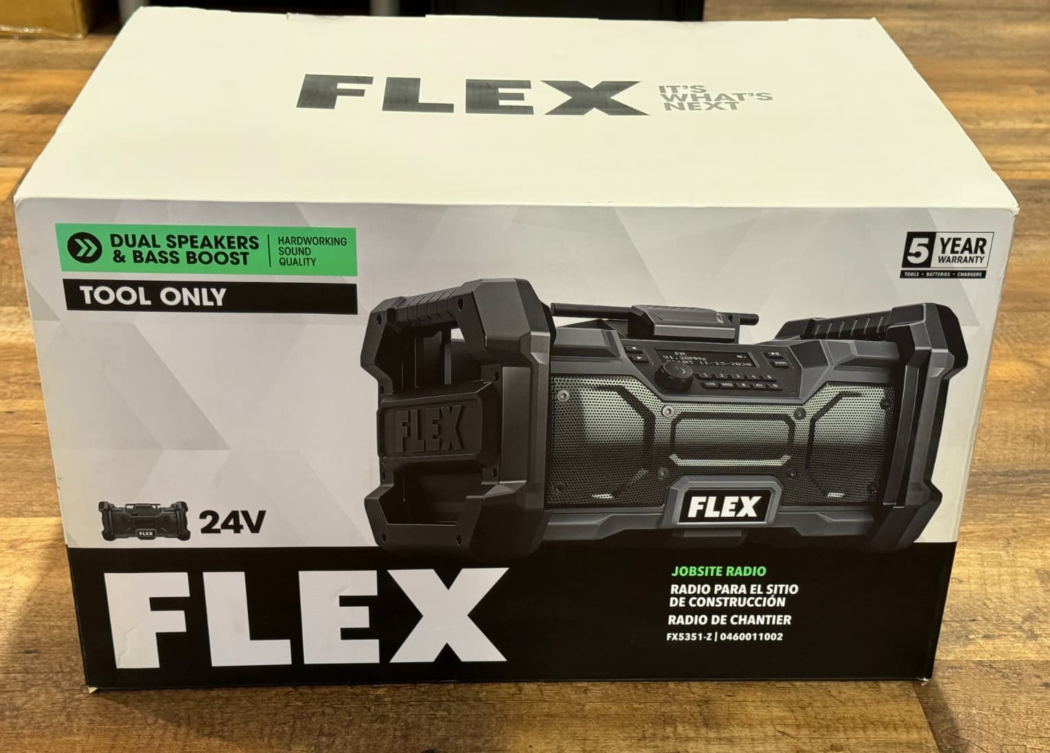 Flex 24V Cordless Jobsite Radio - Bare Tool - Water Resistant - Ships FREE