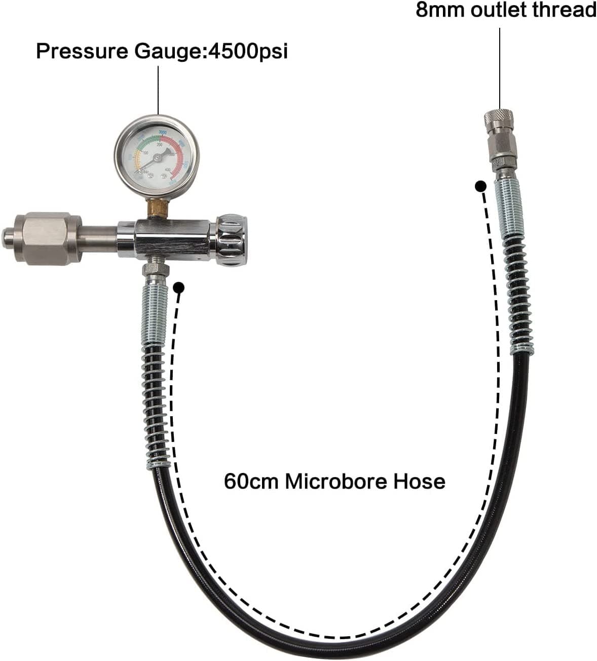 TBVECHI 4500PSI Tank Paintball SCBA Fill Adapter Station Charging Adaptor Scuba 5