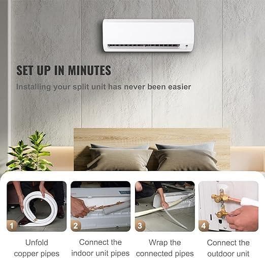 Extra Insulated Line Set 3/8"-5/8" Mini Split Kit 16ft/25ft/50ft for 24k-48k BTU 4