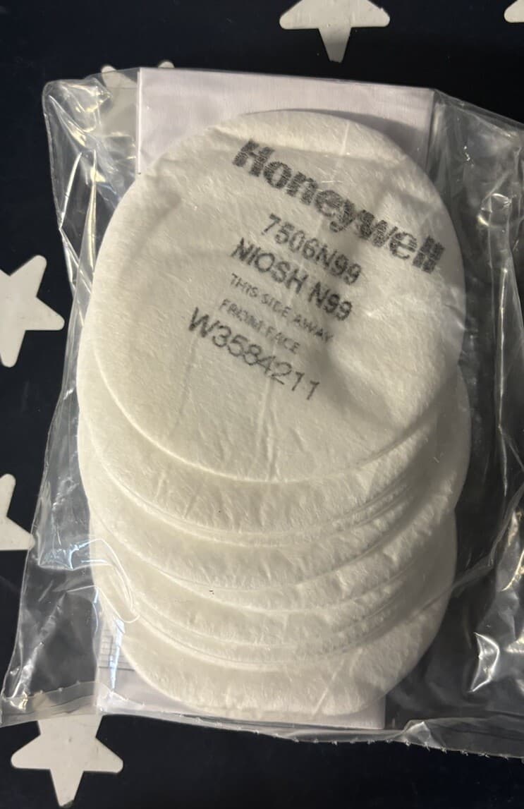 HONEYWELL NORTH SAFETY 7506N99 FILTER N99    ONE PACK WITH TEN FILTERS 6