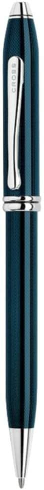 CROSS TOWNSEND, QUARTZ BLUE, BALL PEN W/ RHODIUM PLATED APPOINTMENTS (692-1) 3