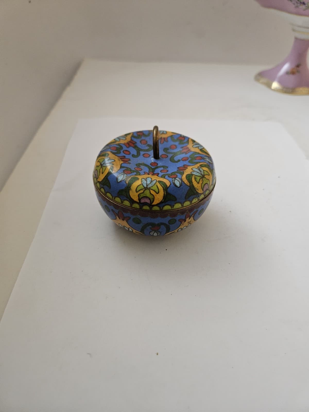 cloisonne Trinket Box Round 4