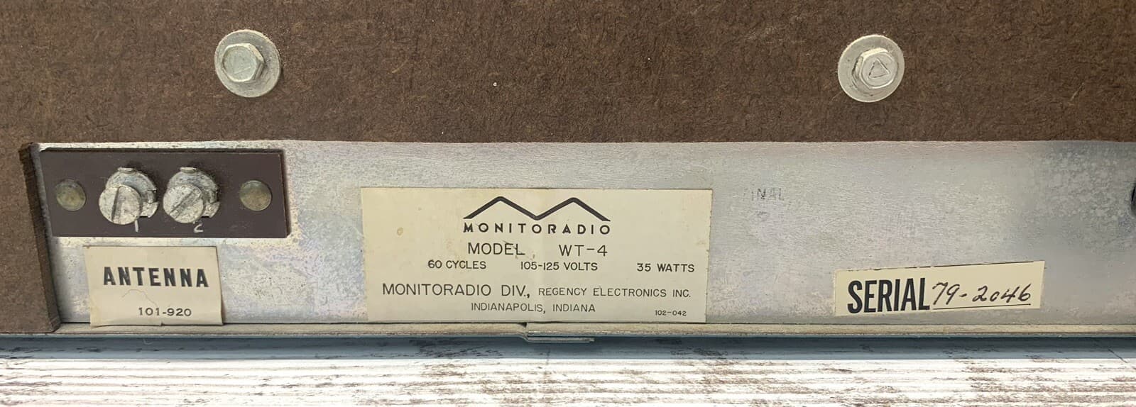 RARE! World Traveler Regency WT-4 Shortwave Receiver Radio Powers On! 4