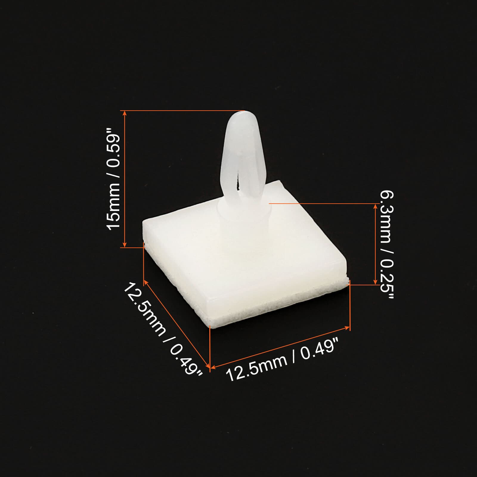 24Pcs Sticky PCB Spacer 0.25" Supporting Height Adhesive Standoffs White 2